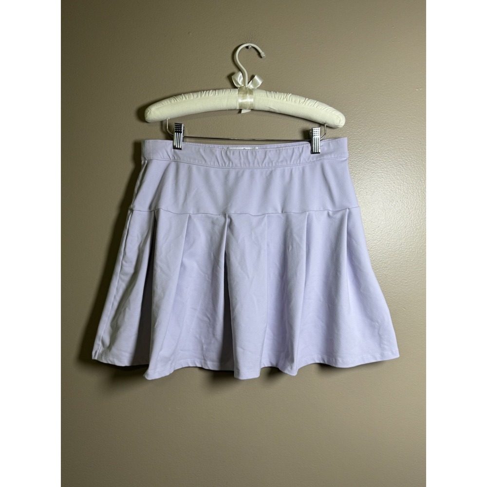 Hollister Women Purple High Waisted Tennis Skirt Size L Pockets Athletic Skort